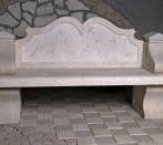 Bench in travertine: model Tivoli